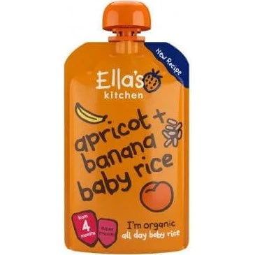 Ella's Kitchen Bio Baby Reis, Banane und Aprikose, 120g