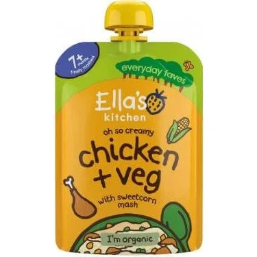 Ella's Kitchen BIO Hähnchen mit Maisbrei, 130g