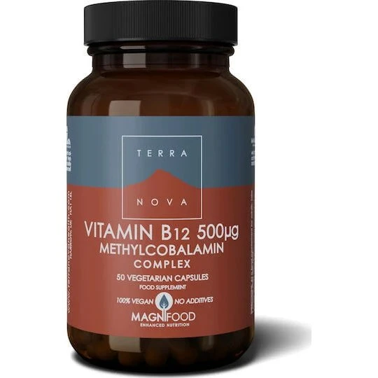 TerraNova Vitamin B12 Methylcobalamin-Komplex 500mcg, 50 Kapseln