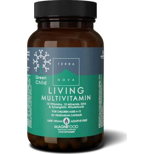 TerraNova Green Child Living Multivitamin für Kinder, 50 Kapseln