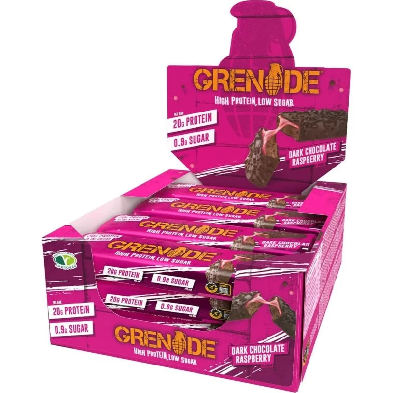 Grenade High Protein Bar Dunkle Schokolade Himbeere 60g