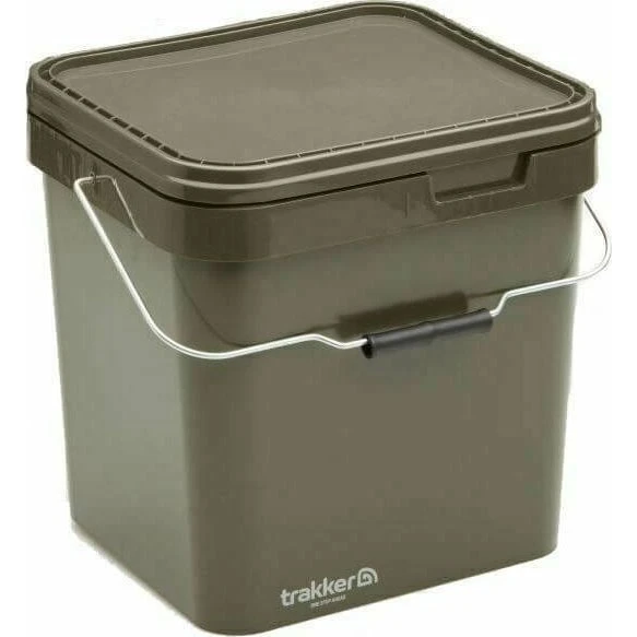 Trakker Olive Square Boilie-Eimer 17 Liter