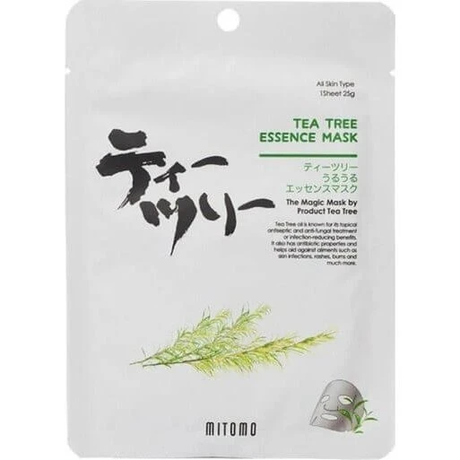 Mitomo Teebaum Gesichtsmaske mit grünem Tee, 25g