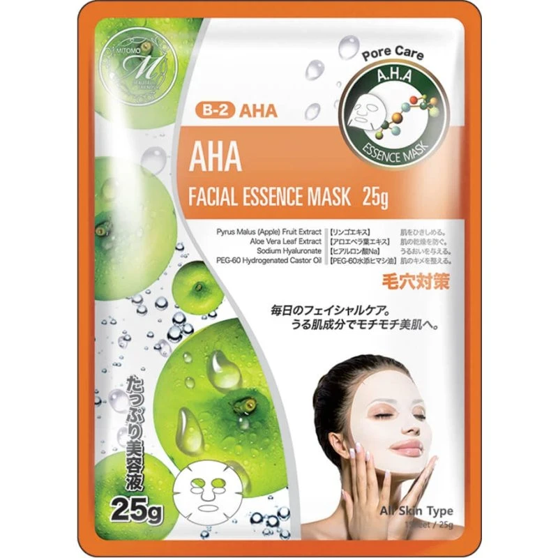Mitomo Natürliche AHA-Porenpflegemaske, 25g