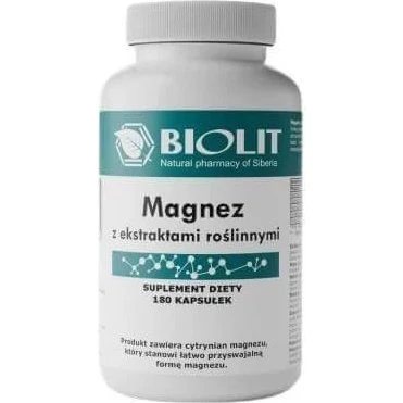 BIOLIT Magnesium mit Pflanzenextrakten, 180 Kapseln