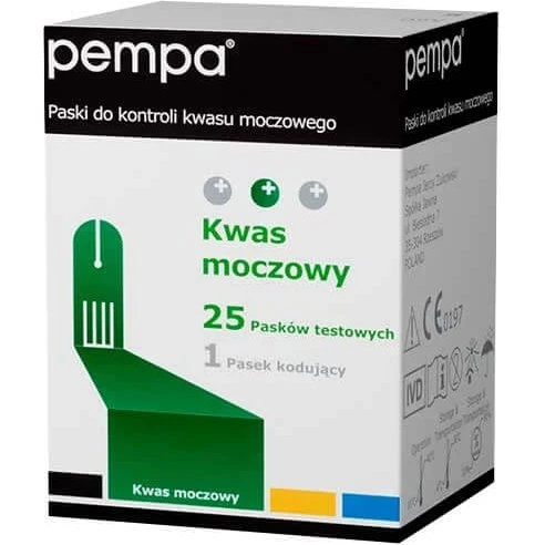 Pempa BK-U1 Harnsäureteststreifen, 25 Stück