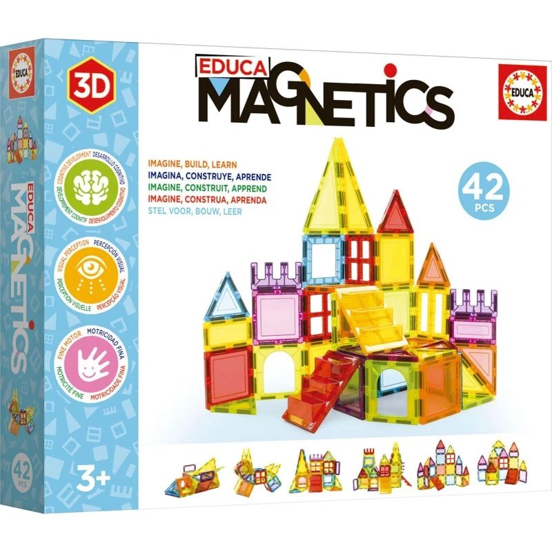 EDUCA Magnetics 42 Teile Magnetbaukasten