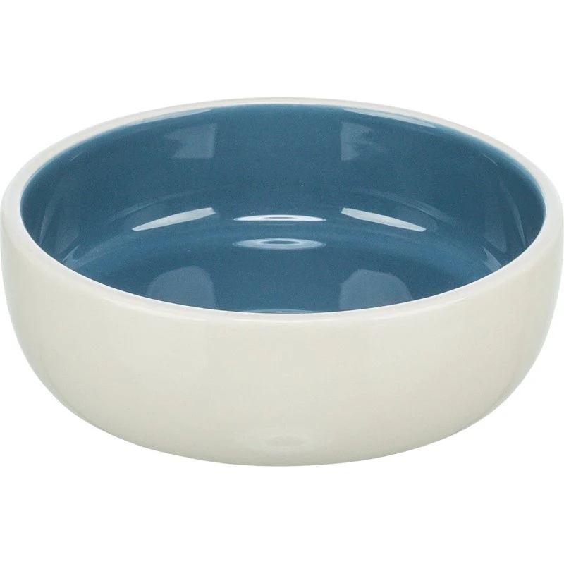 Trixie Keramiknapf Katze 0,3 L creme/blau