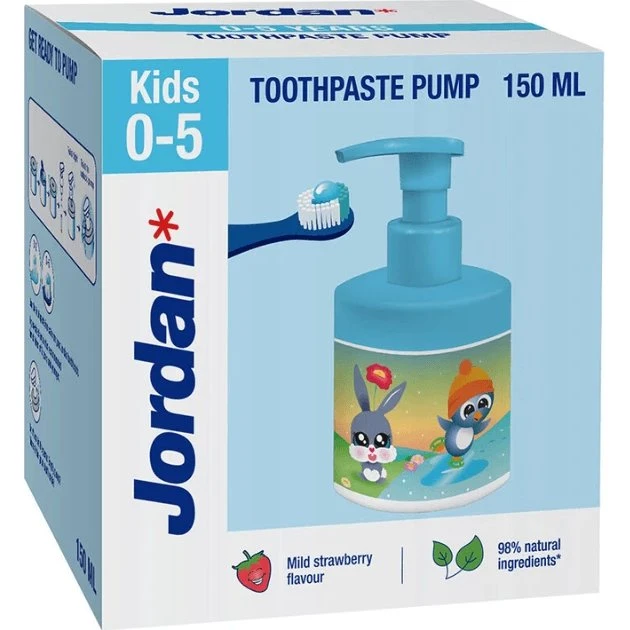 Zahnpasta mit Pumpe für Kinder (0-5 Jahre), 150 ml