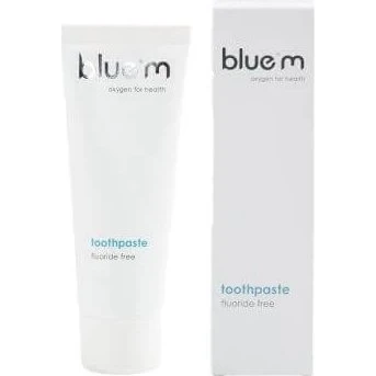 blue®m Fluoridfreie Zahnpasta mit Aktivsauerstoff, 75 ml, Blau