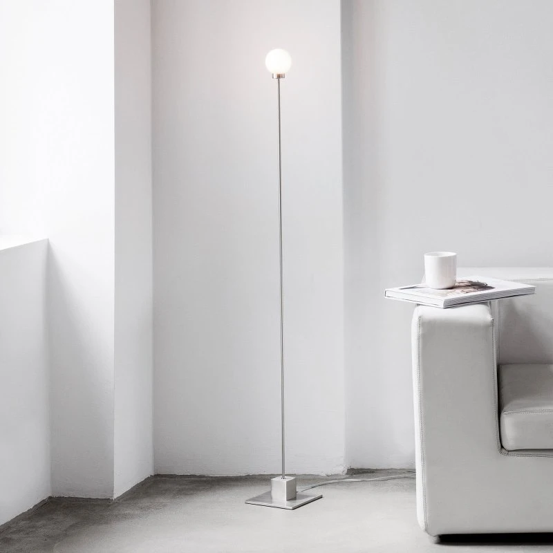 Northern Snowball D8 Stehleuchte Steel - Modernes Bauhaus-Design