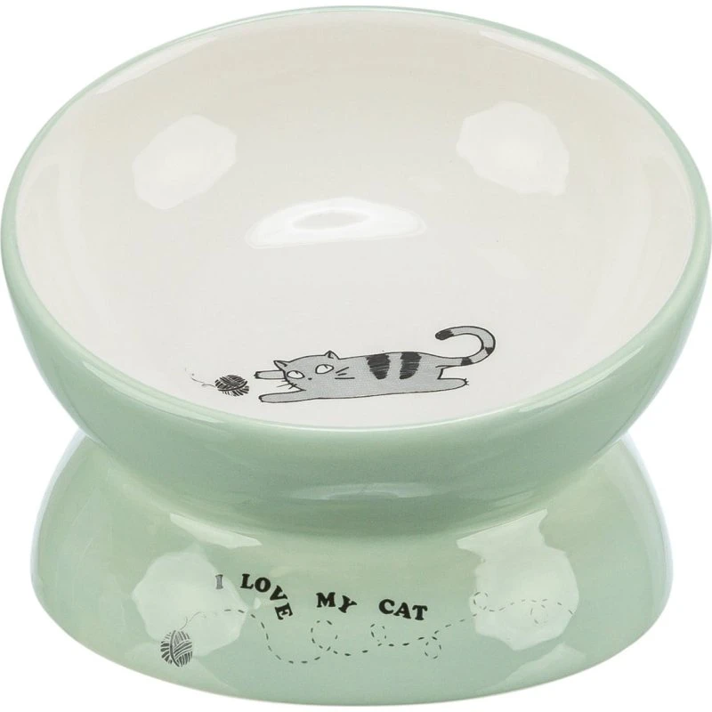 Trixie Ergonomischer Keramiknapf 0,15 L salbei/weiß