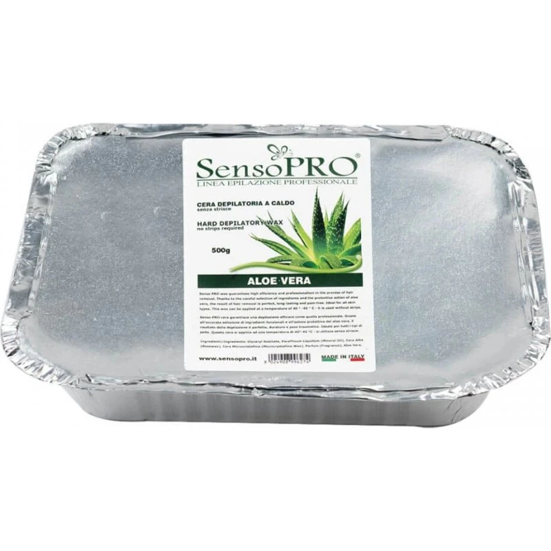 SensoPro Italien Traditionelles Enthaarungswachs mit Aloe Vera, 500g