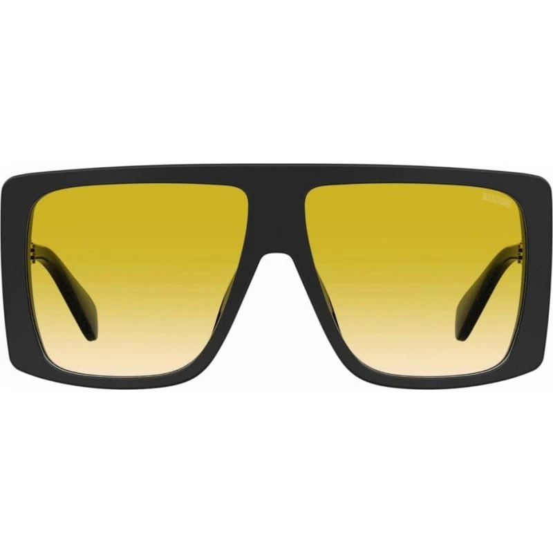 Moschino MOS119/S Sonnenbrille Damen Schwarz Gelb Rechteckig