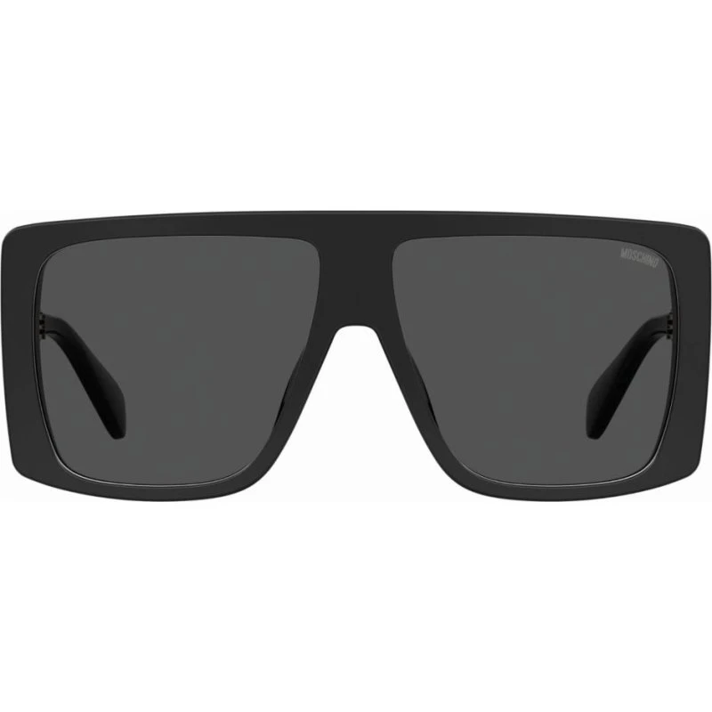 Moschino MOS119/S Sonnenbrille Damen Schwarz Rechteckig Grau 59mm