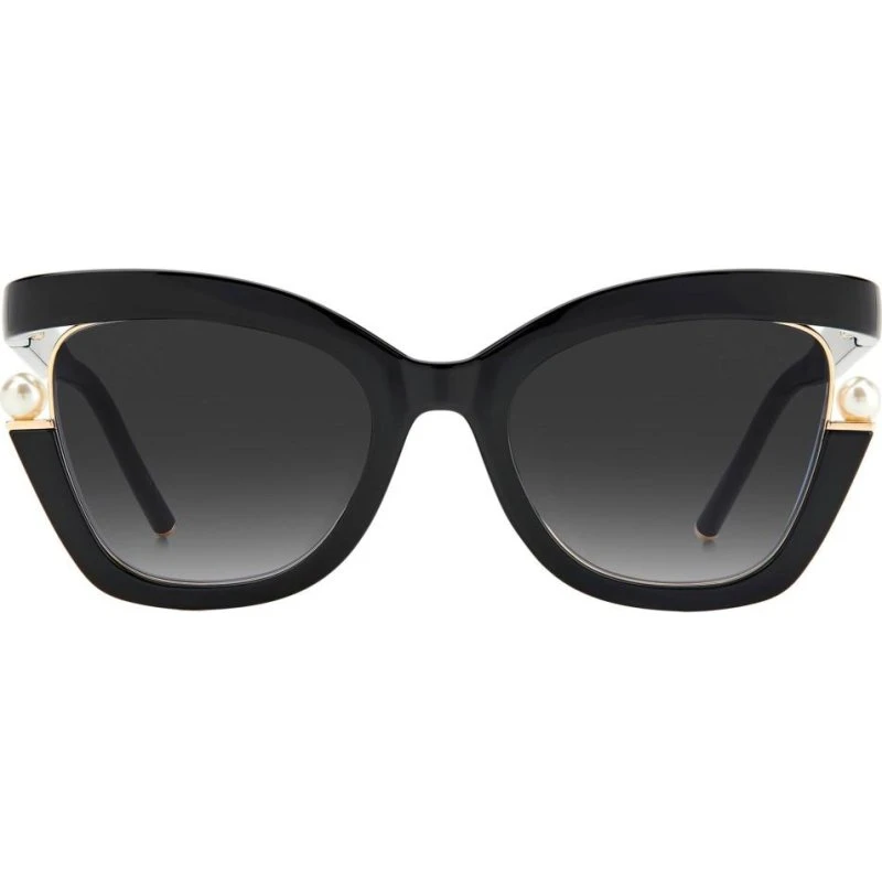 Carolina Herrera CH 0002/S Sonnenbrille Damen Schmetterling Schwarz Grau