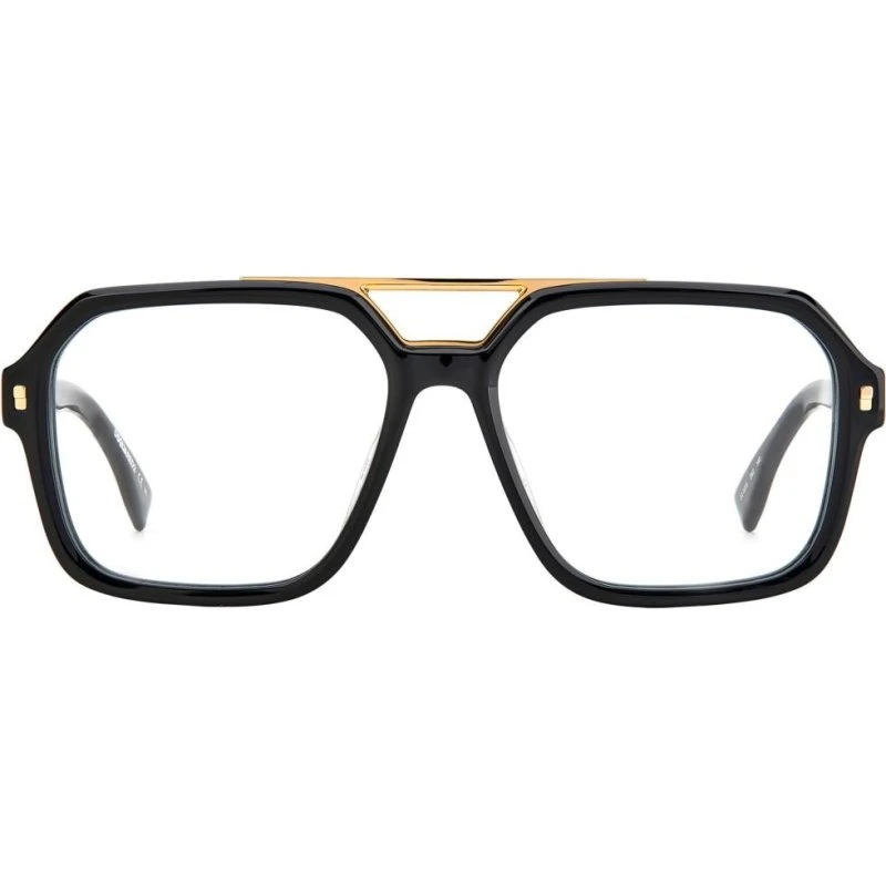 Dsquared2 D2 0035 Brille Herren - Schwarz, Quadratisch, Acetat