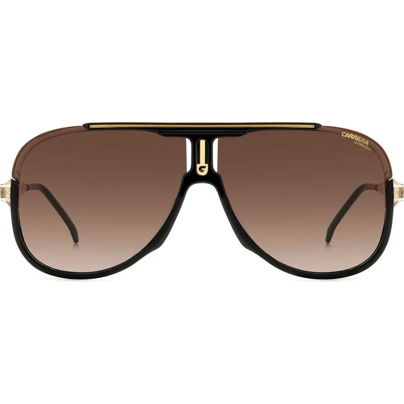 Carrera 1059/S Sonnenbrille Herren Pilot Schwarz/Gold Braun 64mm