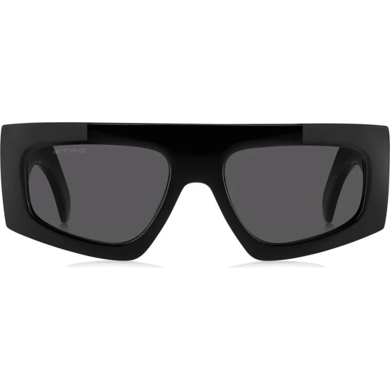 Etro 0032/G/S Sonnenbrille Unisex Schwarz-Grau Quadratisch 54mm