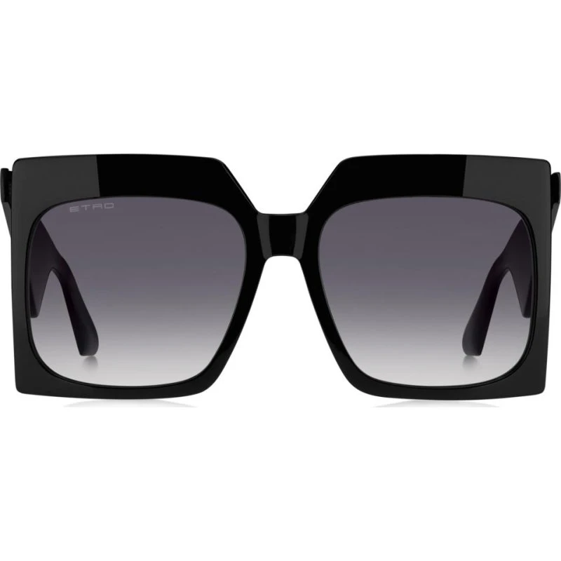 Etro Etro 0002/S Sonnenbrille Damen Schwarz Grau Oversize