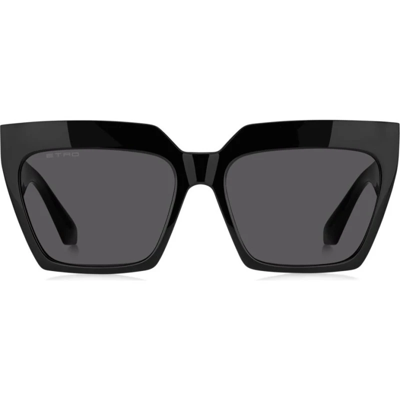 Etro Etro 0001/S Sonnenbrille Damen Schwarz/Grau Oversize
