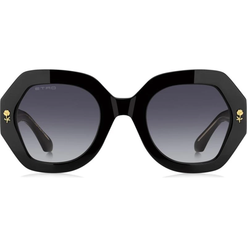 Etro Sonnenbrille 0009/S Damen Schwarz/Grau Geometrisch