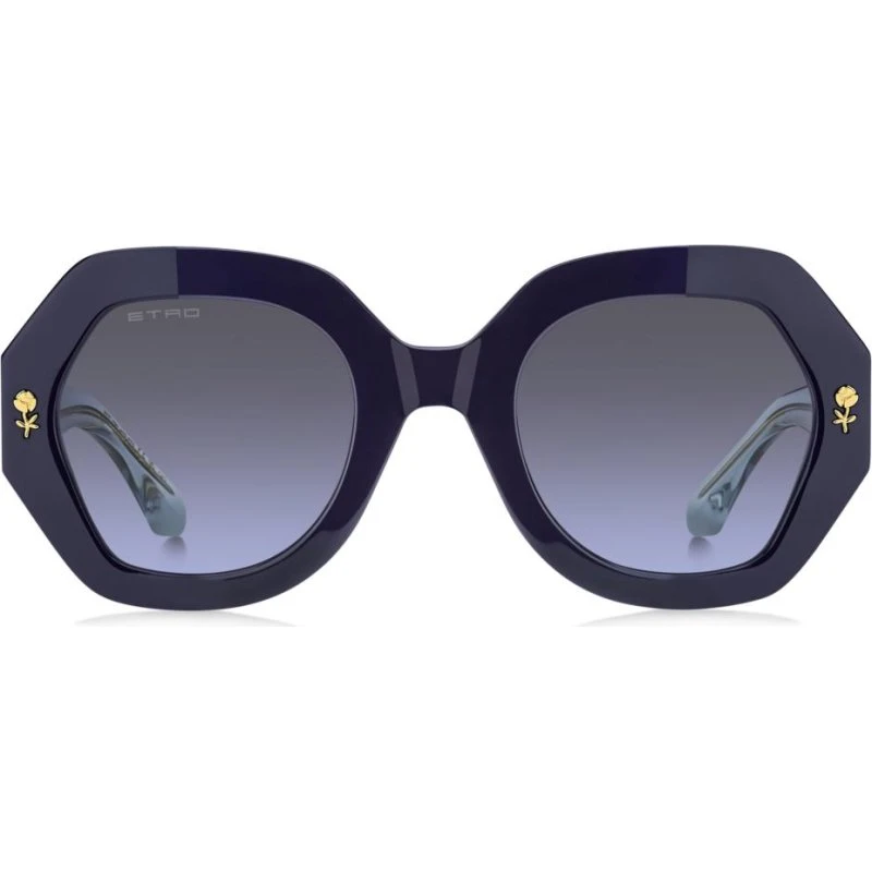 Etro Sonnenbrille 0009/S Damen Blau/Gelb Geometrisch