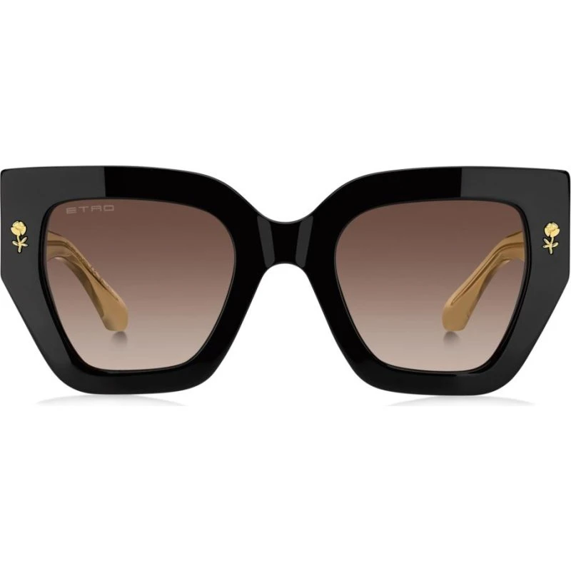 Etro 0010/S Sonnenbrille Damen Schwarz Schmetterlingsform