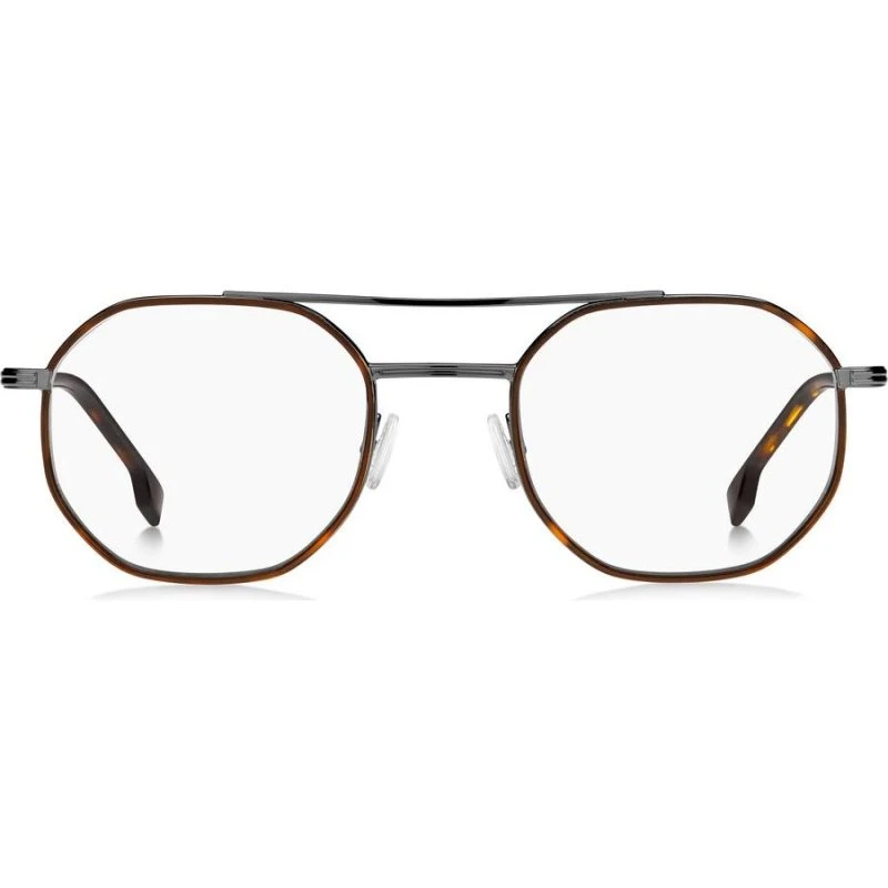 BOSS 1632 Brille Herren - Ruthenium/Havanna Geometrisch