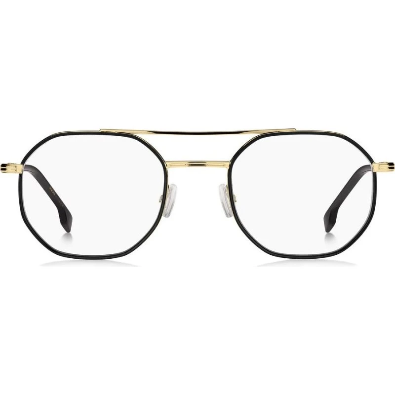 BOSS 1632 Herrenbrille – Geometrische Fassung in Gold/Schwarz
