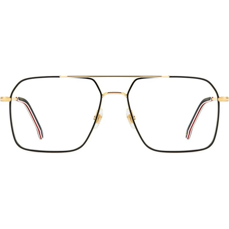 Carrera 336 Brille Herren - Rechteckige Optik in Schwarz/Gold