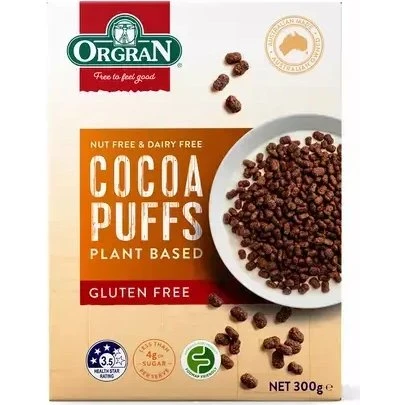 Orgran Expandiertes Müsli mit Kakao, 300 g