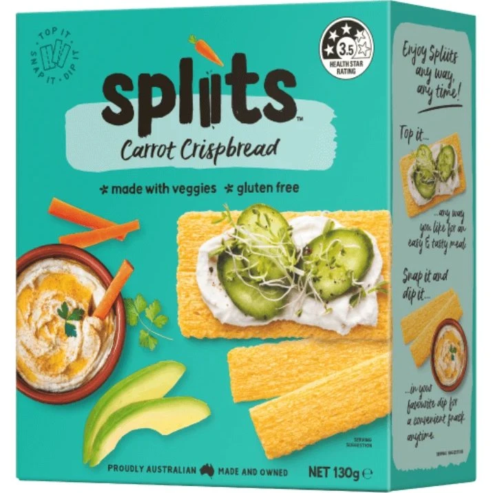 Spliits Trockenbrot mit Karotten, glutenfrei, 130 g