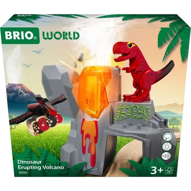 BRIO World - Dinosaurier-Vulkan mit Ausbruchsfunktion