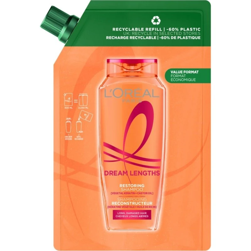 L'Oréal Paris Elvive Dream Length Shampoo Refill 500 ml