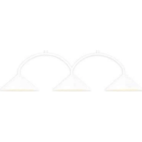 Globen Lighting Hängelampe CURVE 3, Weiß, 3-flg., 95 cm