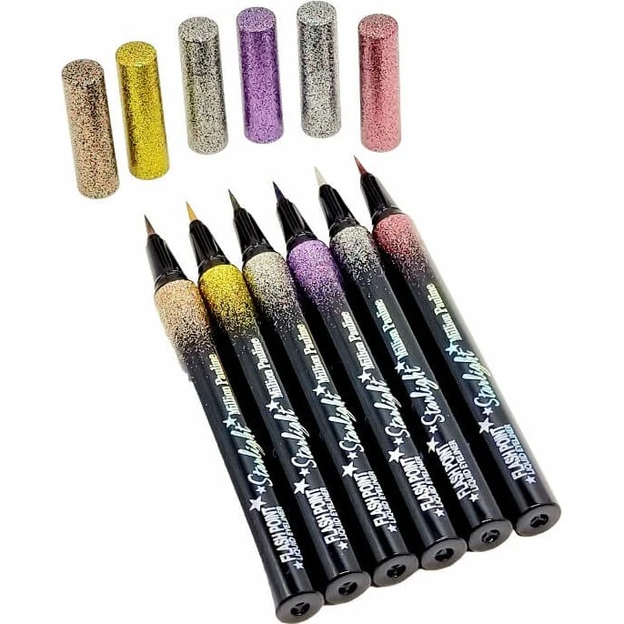 Million Pauline Starlight Flash Point 6er-Set Glitzer-Lidschatten