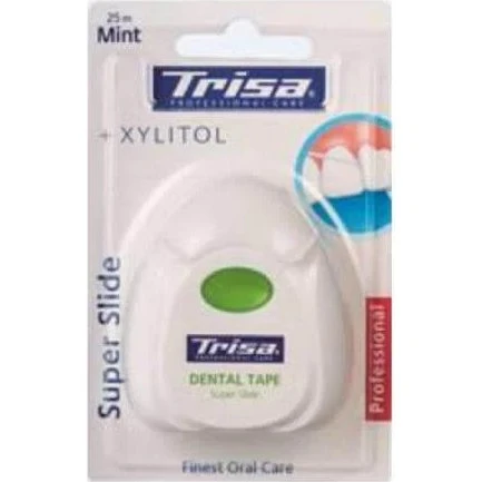 Trisa Super Slide Zahnseide, 25m, mit Xylitol & Menthol