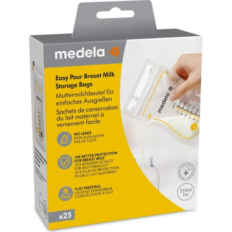 Medela Easy Pour Aufbewahrungsbeutel für Muttermilch, 25 Stück