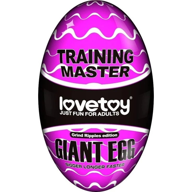 Lovetoy GIANT EGG Transparenter Masturbator für Männer