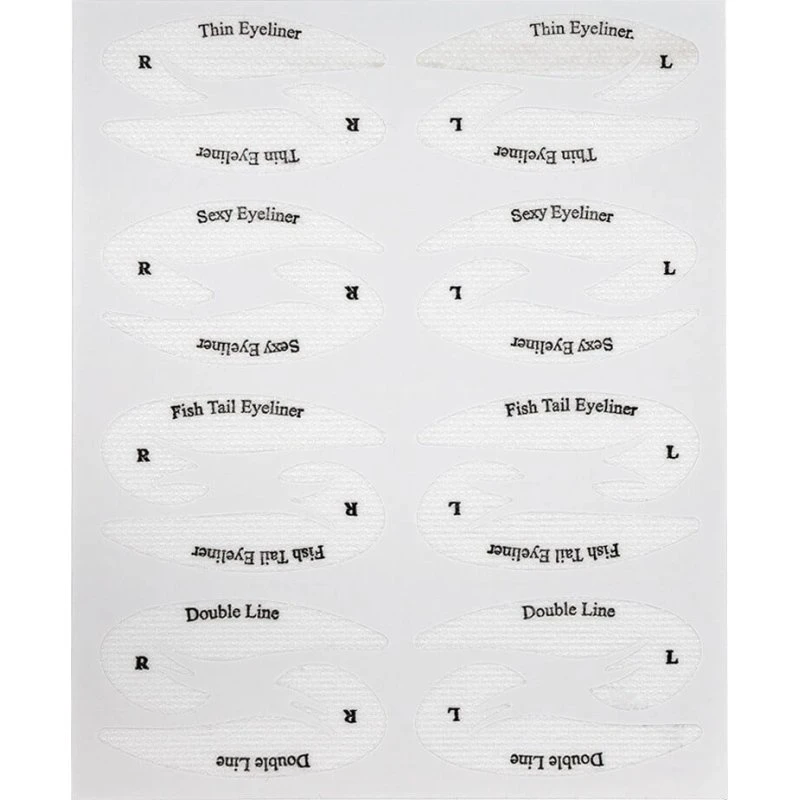 Schablonen-Set für Lidschatten und Eyeliner (10-teilig)