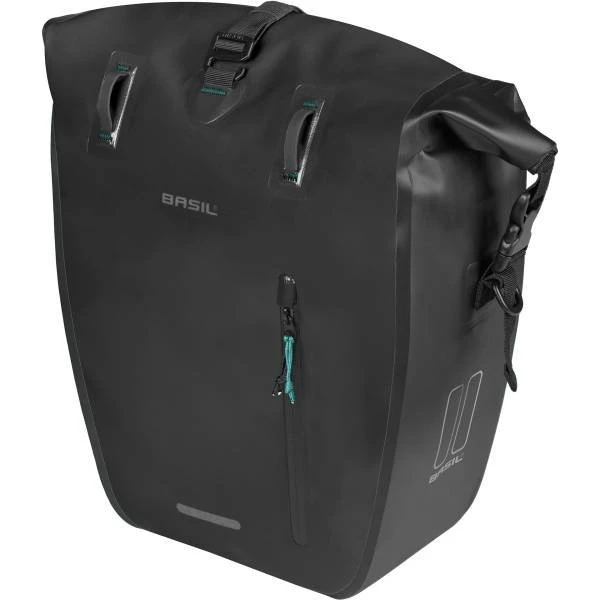 Basil Rivo L MIK Hooks Einzel-Fahrradtasche 25-31L schwarz