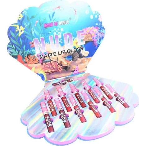 Iman Of Noble Nude Matte Lipgloss Set, 12er Pack Mermaid