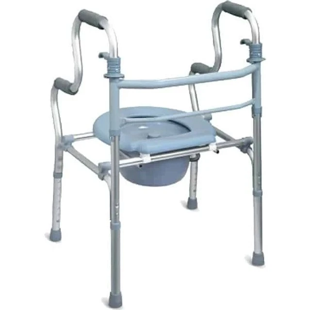 Dr Happy JL9633 2-in-1 Gehhilfe und Toilettensitz mit Schnell-Klapp-Mechanismus