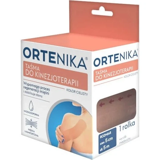 Orthogenics Kinesiotherapie-Band, 5 cm x 5 m, fleischfarben