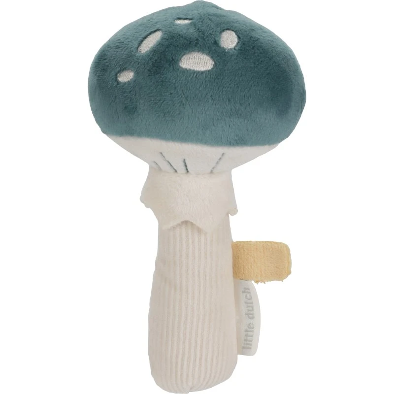 Little Dutch Rassel Pilz - Forest Friends, Blau, 0+ Monate