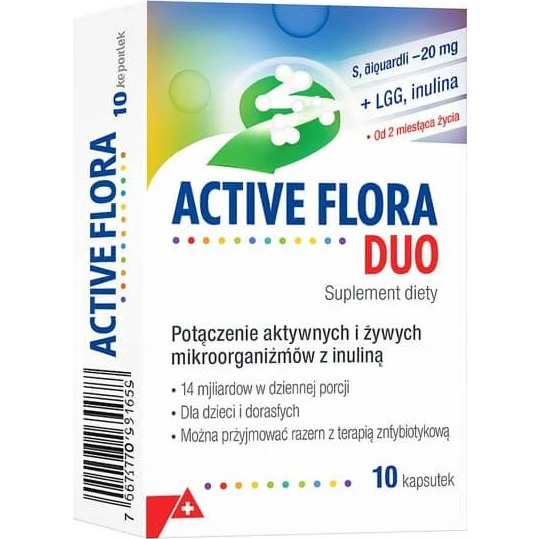 Active Flora Duo Probiotika & Inulin Kapseln, 10 Stück