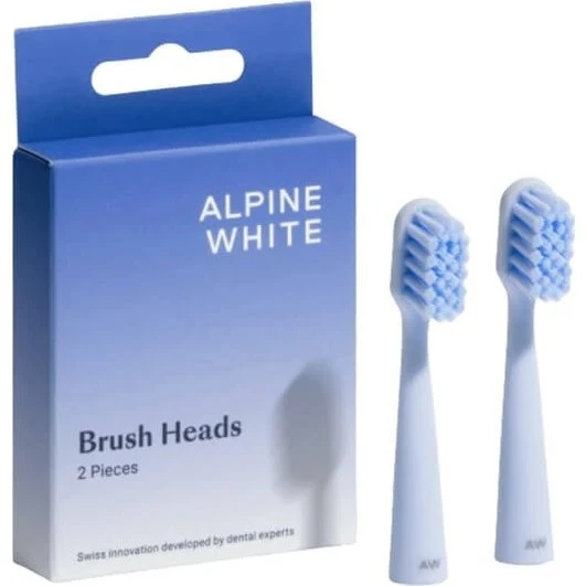 Alpine White Schallzahnbürstenaufsätze, 2 Stück