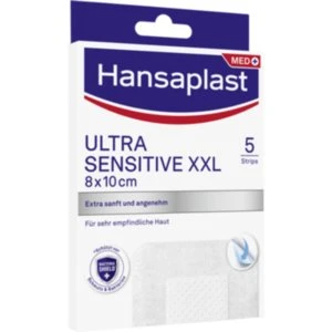 Hansaplast Ultra Sensitive XXL 8 x 10 cm, 5 Stück