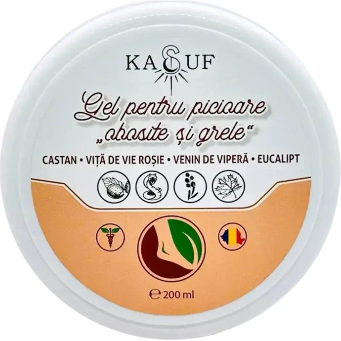 Kasuf Gel für müde und schwere Beine & Füße, 200 g